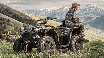 2017 polaris sportsman 850  in the countryside